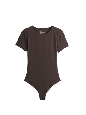 Dynamite Brown Short Sleeve One-Piece Bodysuit